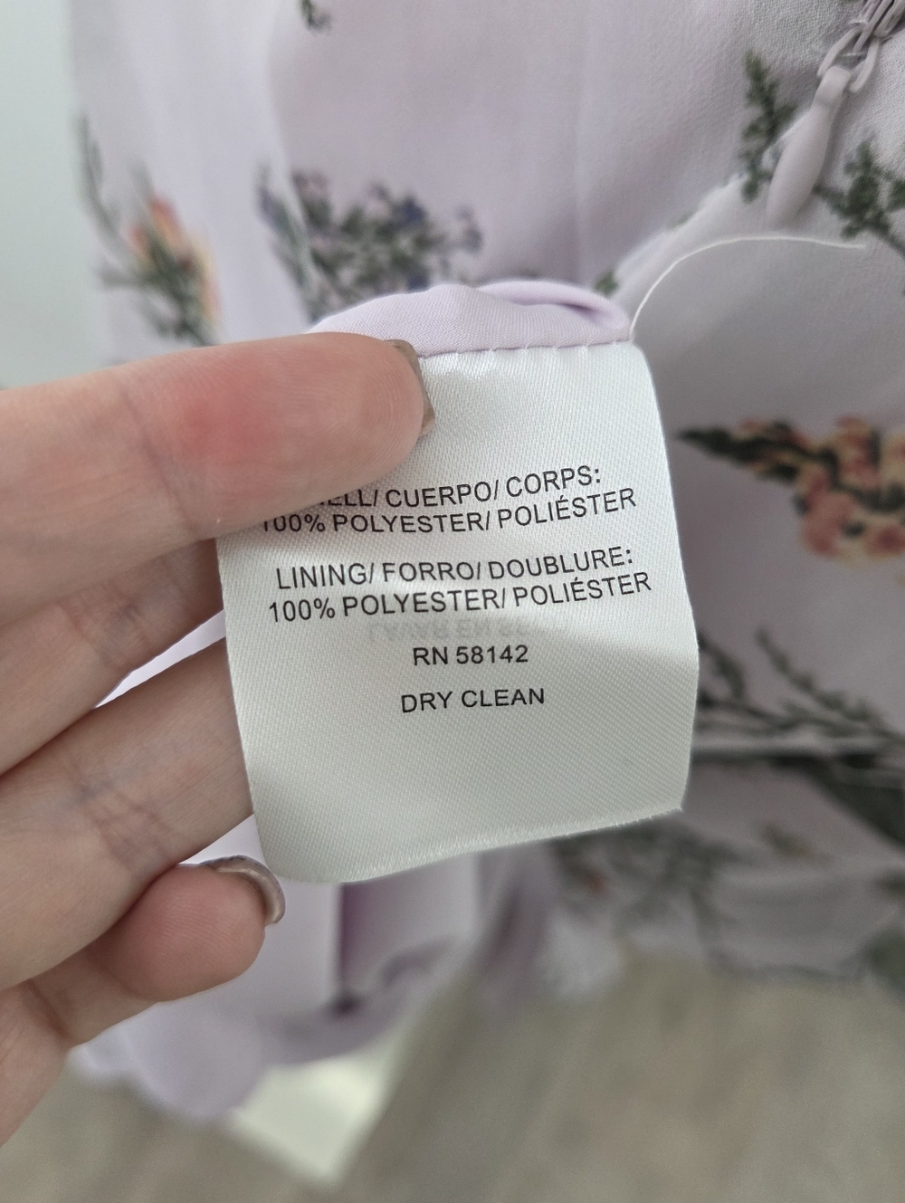 Gal Meets Glam Phoebe Floral Puff Sleeve Chiffon Maxi Dress pastel purple size 8 - Picture 8 of 9